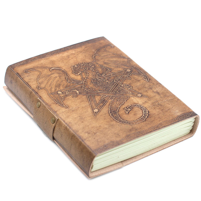 Leder Notizbuch - Drache (20x15cm)