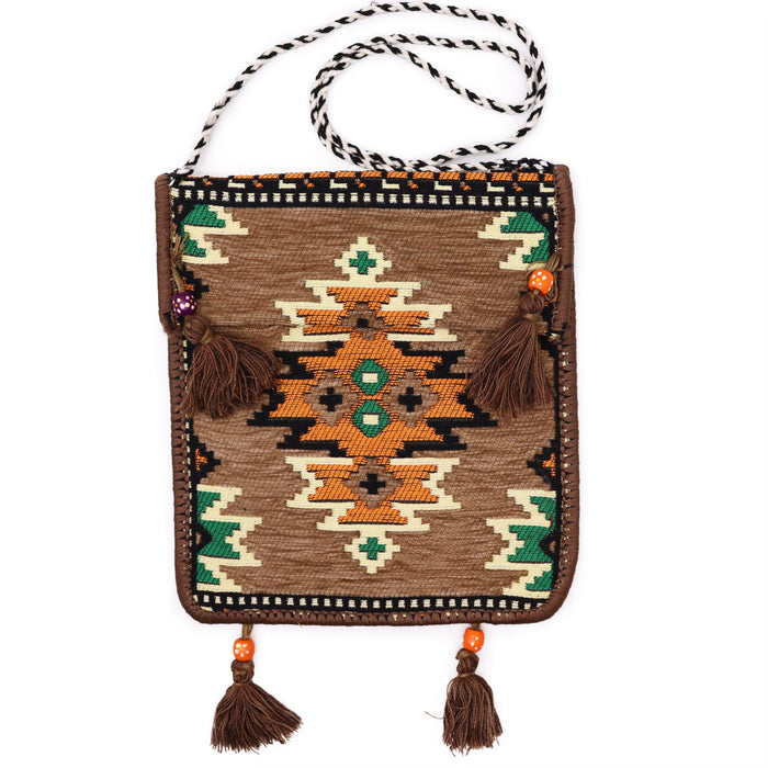 Kilim Sommer Umhängetasche - Beige