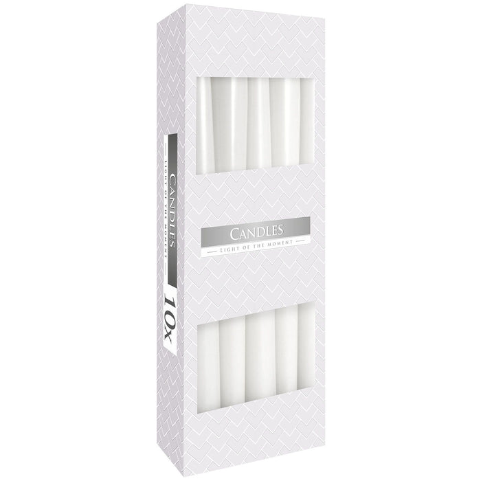 Tapered Candles - White (Pack of 10)