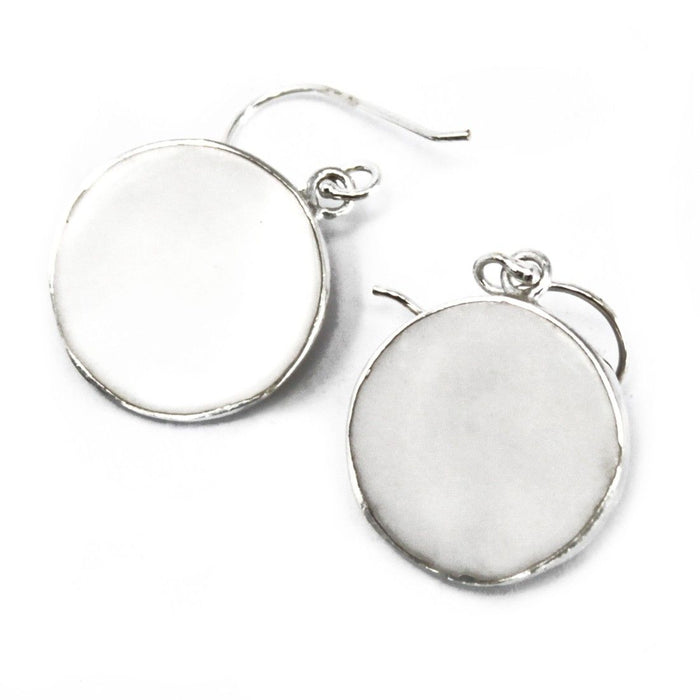 Sterling Silver & Mother-of-Pearl Earrings - Tree Of Life