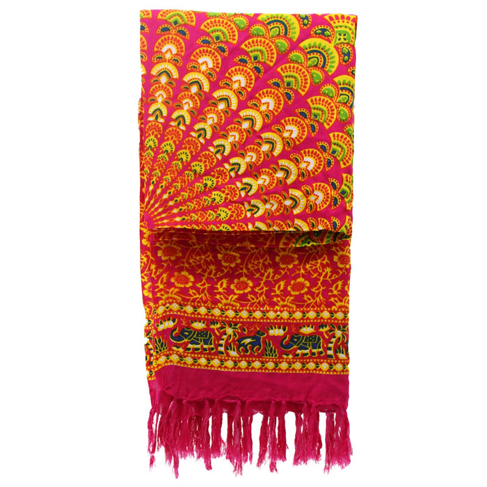 Mandala Sarong – Rubin/Limone