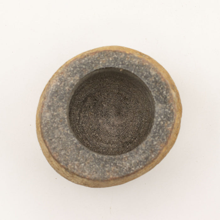 Mörser-Set aus Natur-Flussstein, dekorativ – Klein