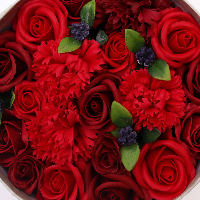 Seifenblumen Geschenkbox - Klassische rote Rosen