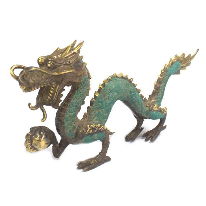 Mittlerer Feng Shui Drache mit Kugel - 27cm