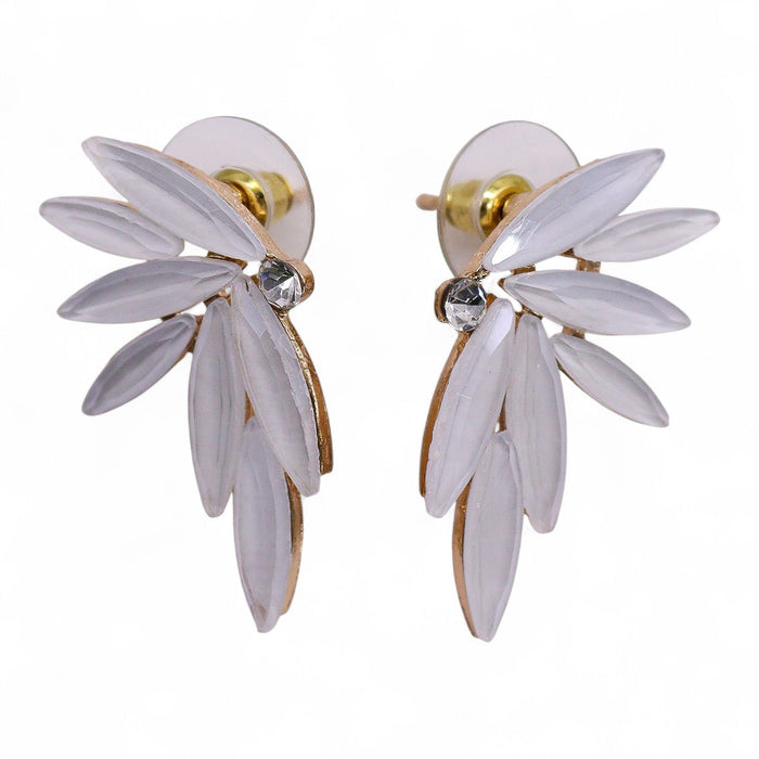 Nymph Aurora Glass Earrings - Fairies, Pearl