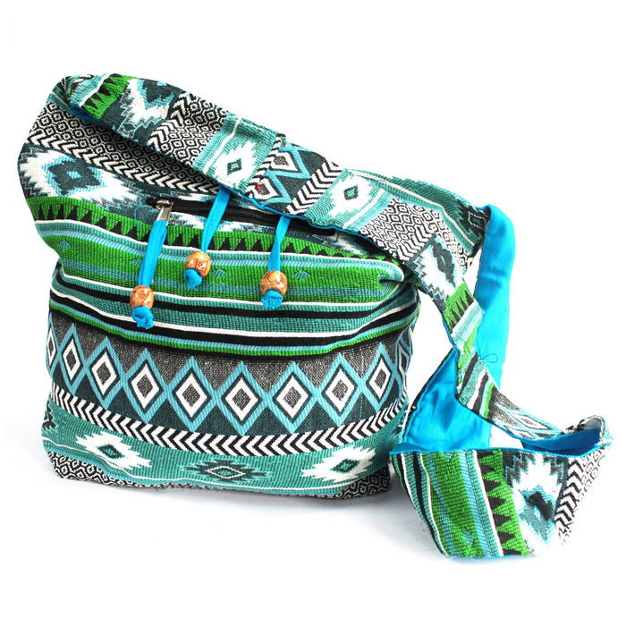 Jacquard-Studententasche – Petrol