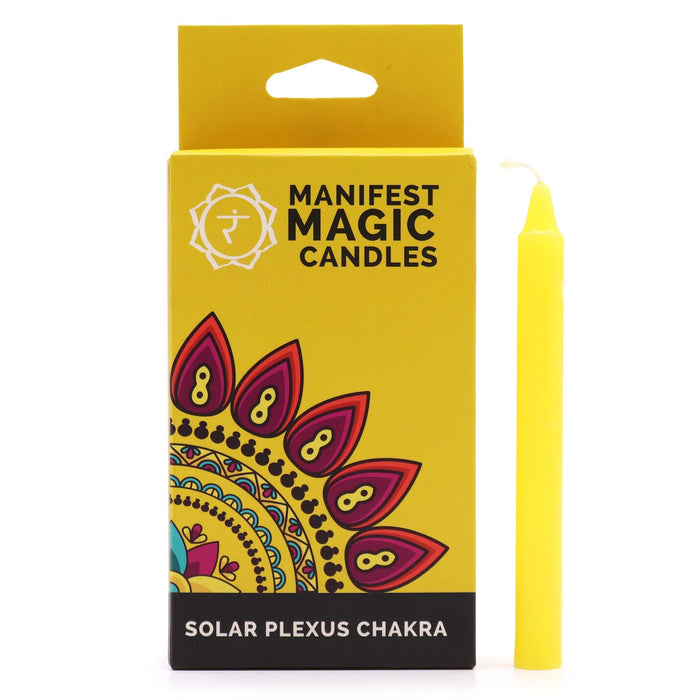 Manifest Magic Kerzen - Solarplexus-Chakra, Gelb