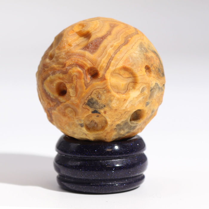Edelstein-Planet auf Sonnenständer – Crazy Lace Jaspis MERKUR