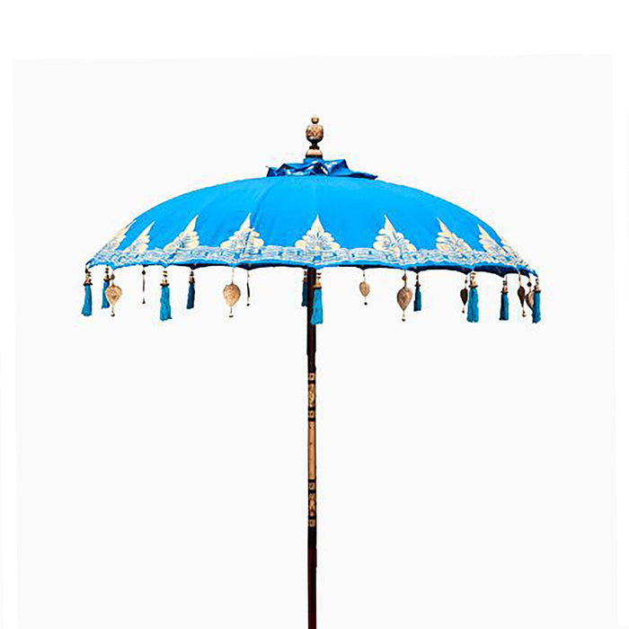 Bali Patio Parasol - Turquoise Canvas, 1.5M