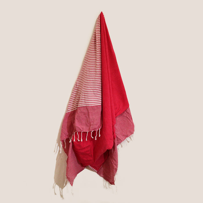 Cotton Pario Towel - Hot Pink