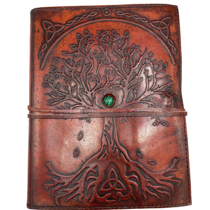 Ledernotizbuch – Lebensbaum (20x15 cm)