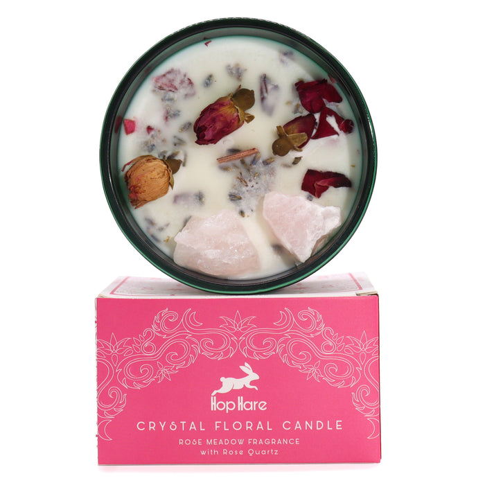 Hop Hare Crystal Magic Flower Candle - Die Liebenden