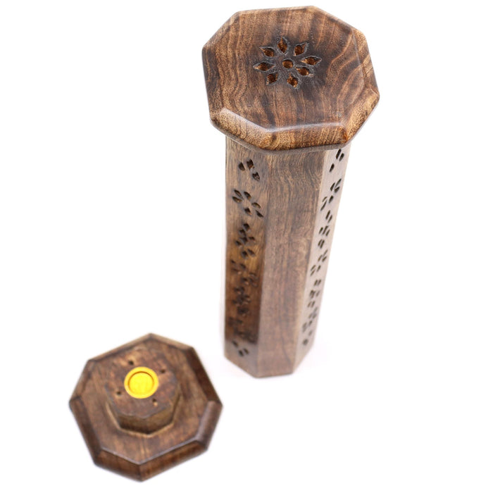 Mango-Holz-Räucherturm - Achteckig