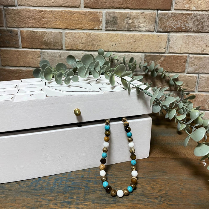 Vintage Deco Multi-Purpose Box - White Diamonds