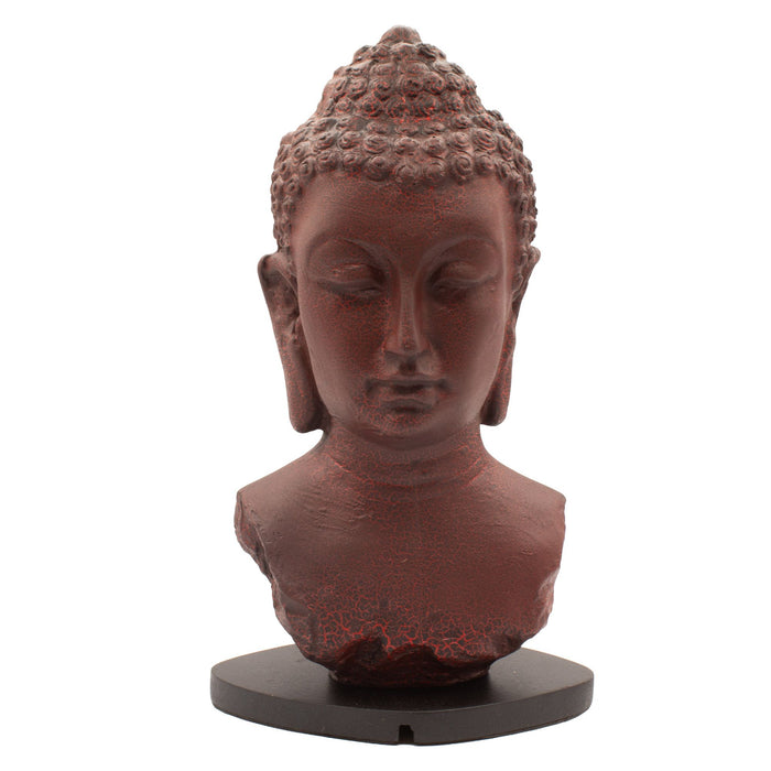 Buddha Glow Lamp - Bust, Molton Lava Crackle