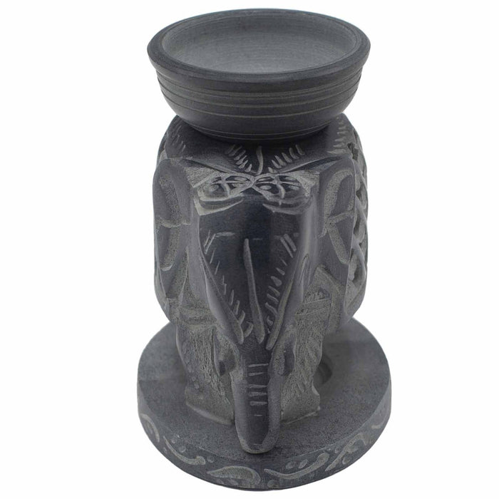 Speckstein Duftlampe - Stehender Elefant