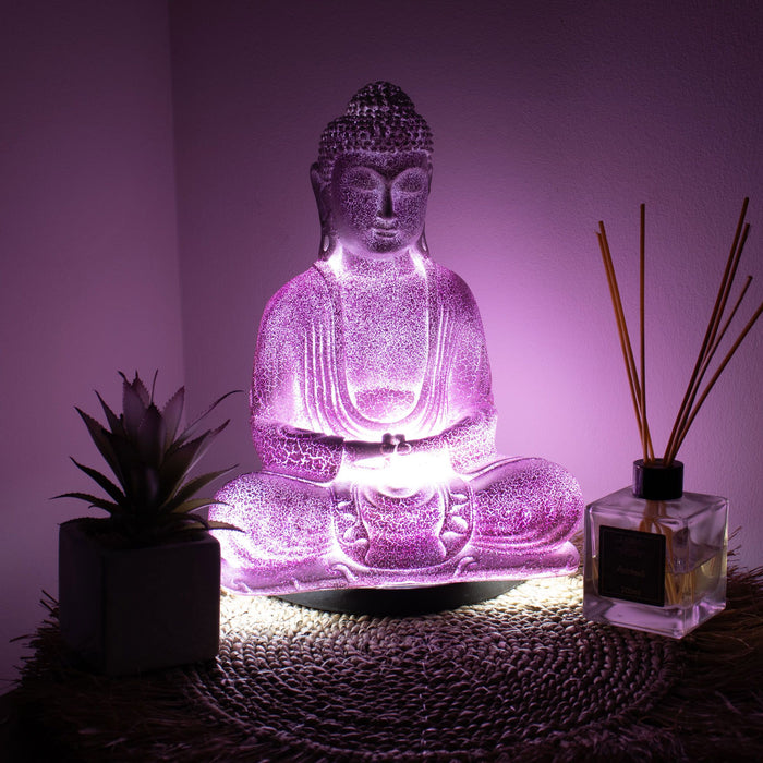 Buddha-Glühlampe – Meditation, Lavendel-Knister
