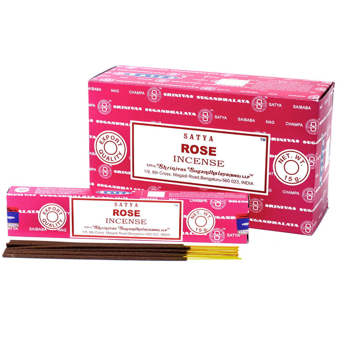 Bâtonnets d'encens Satya - Rose