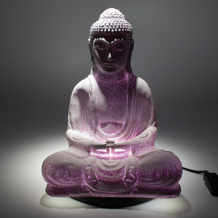 Buddha-Glühlampe – Meditation, Lavendel-Knister