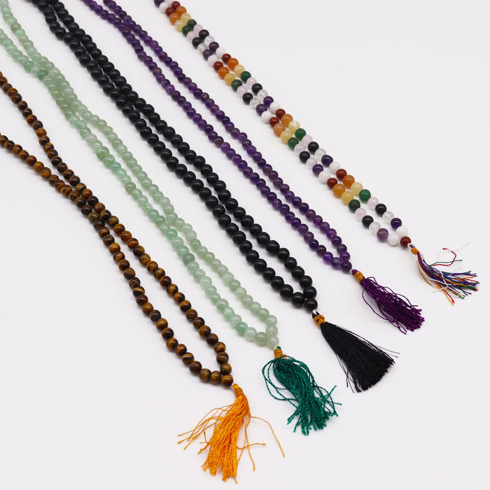 108 Bead Mala Necklace - Tiger Eye
