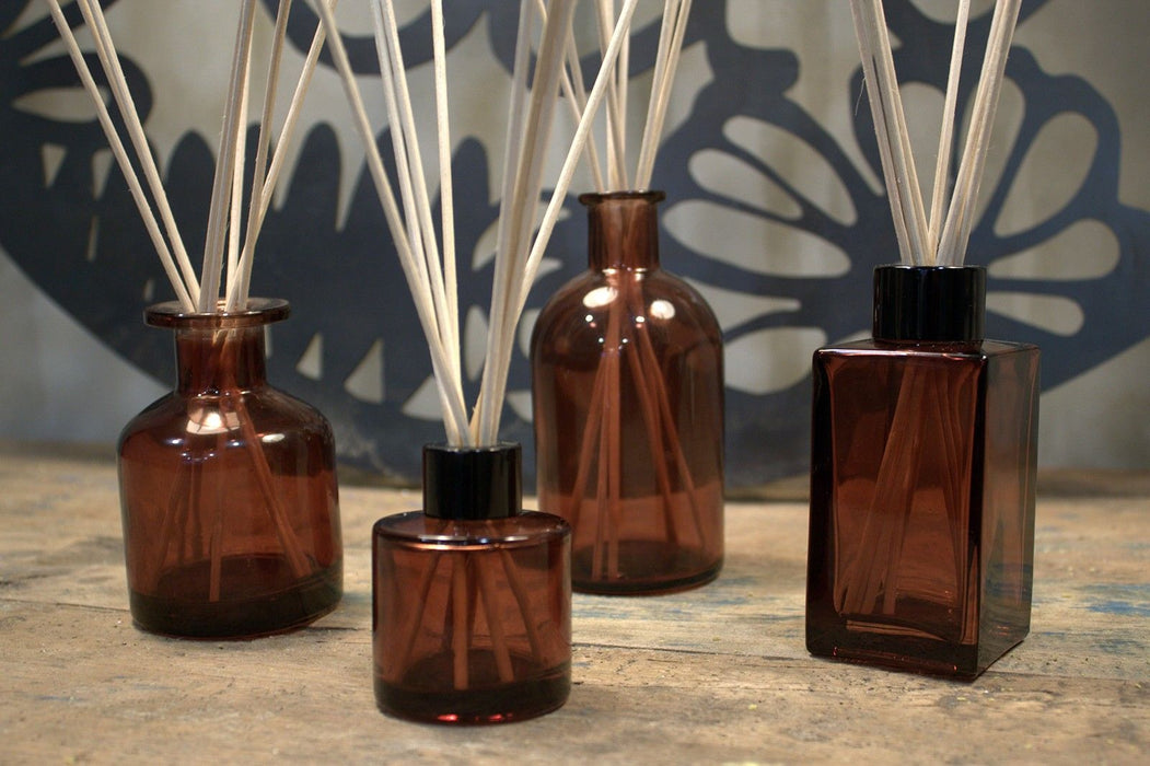 Apothecary Style Reed Diffuser Bottle - Amber - 140ml