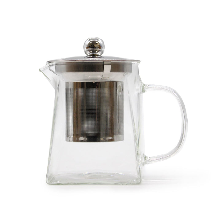 Glas-Teekanne mit Siebeinsatz – Turmform (350 ml)