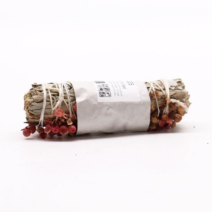 Smudge Stick - White Sage & Pirul Seed (10cm)