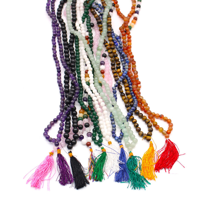 108 Bead Mala Necklace - Jade
