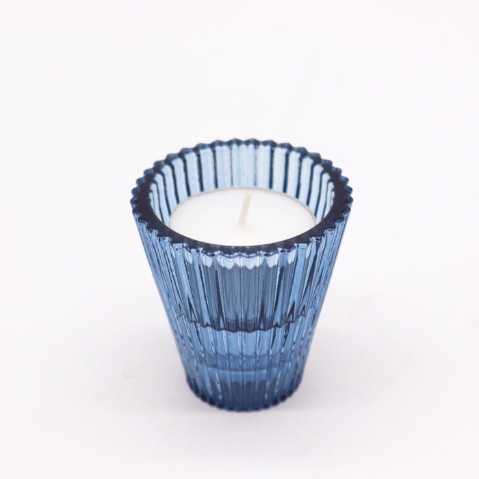 Flip Dinner Candle / Tealight Holder - Royal Blue