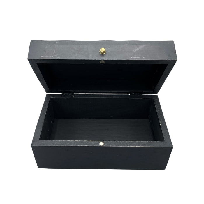 Vintage Deco Multi-Purpose Wooden Box - Black Swirls