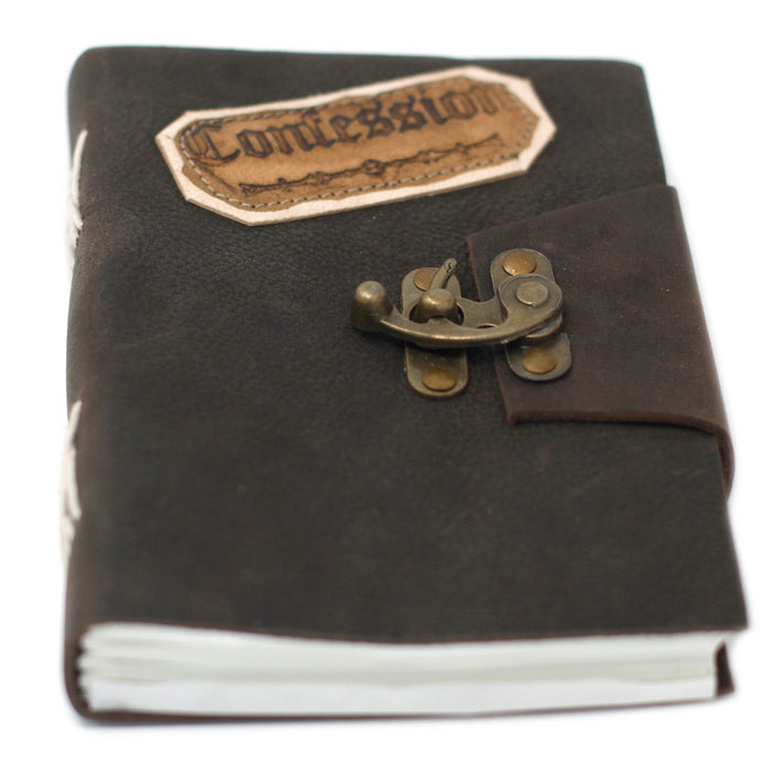 Leder Notizbuch - Geständnisse (17,78 cm x 12,7 cm)