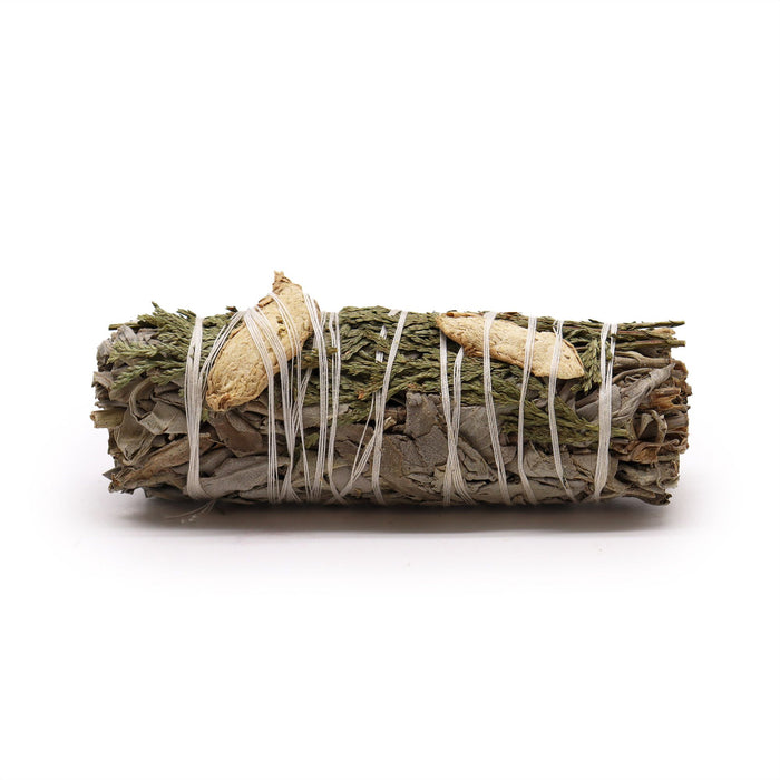Smudge Stick - White Sage, Ginger & Cedar (10cm)