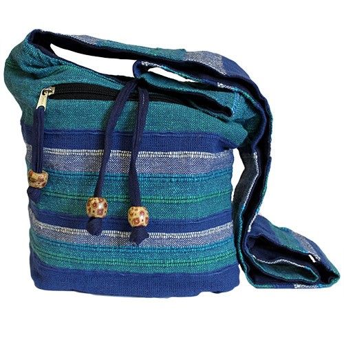 Nepal Sling Bag – Blaue Flüsse