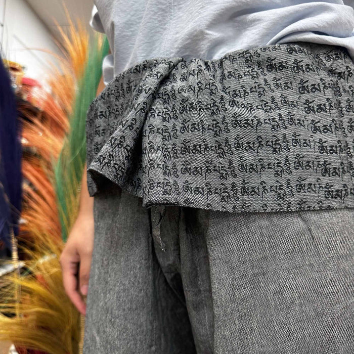 Thai Fisherman Pants - Mandala Mantra, Grey