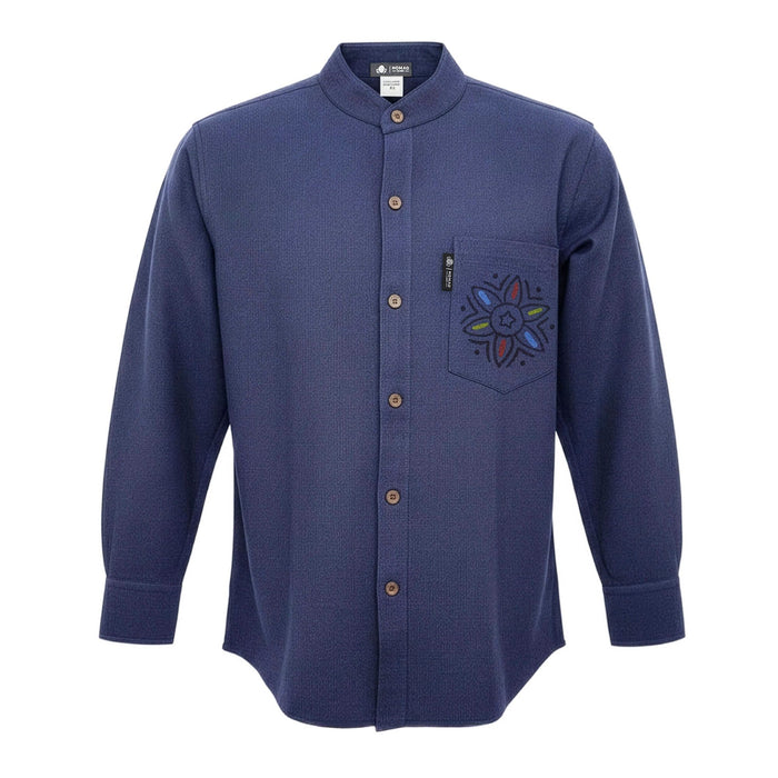 Soft Cotton Kathmandu Shirt - Indigo (Large)