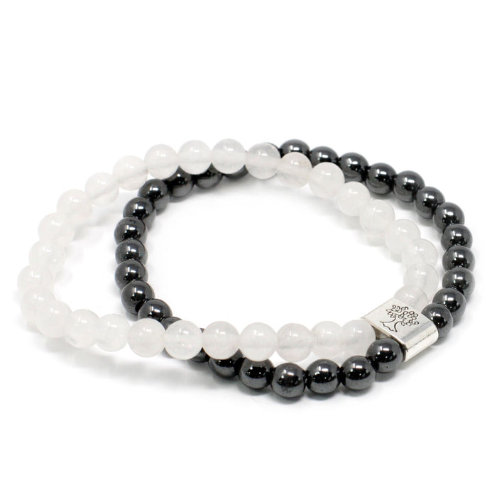 Magnetisches Edelsteinarmband - Bergkristall