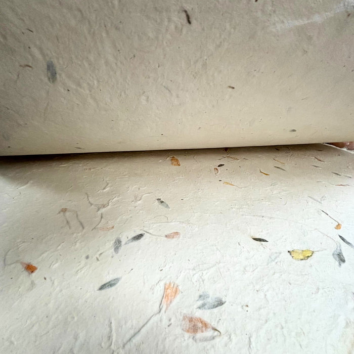 Lokta Bast- & Geschenkpapier – Baumwolle mit Blumenmuster (5 Blatt)