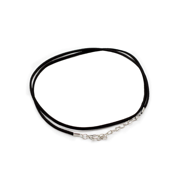 Kunstleder-Anhängerband - Schwarz, 2,5mm