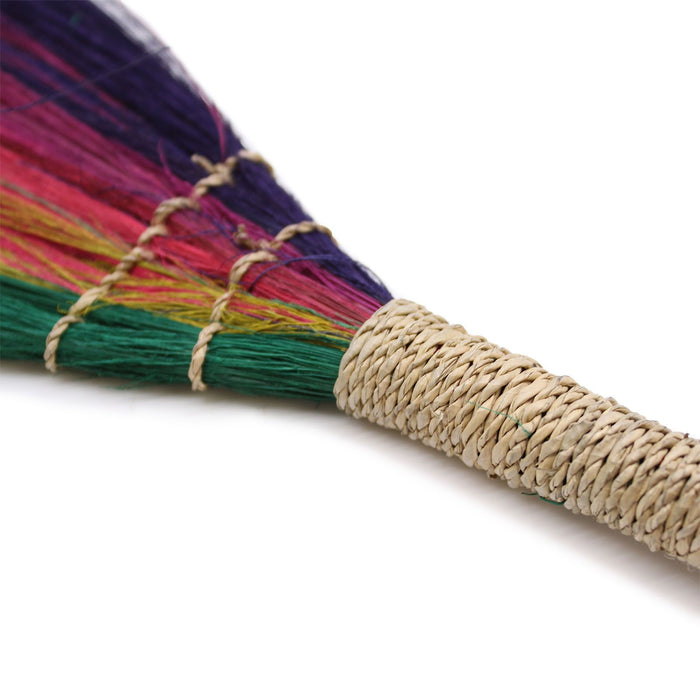 Natürlicher Pampas-Besen – Regenbogenfarben – 4er-Set