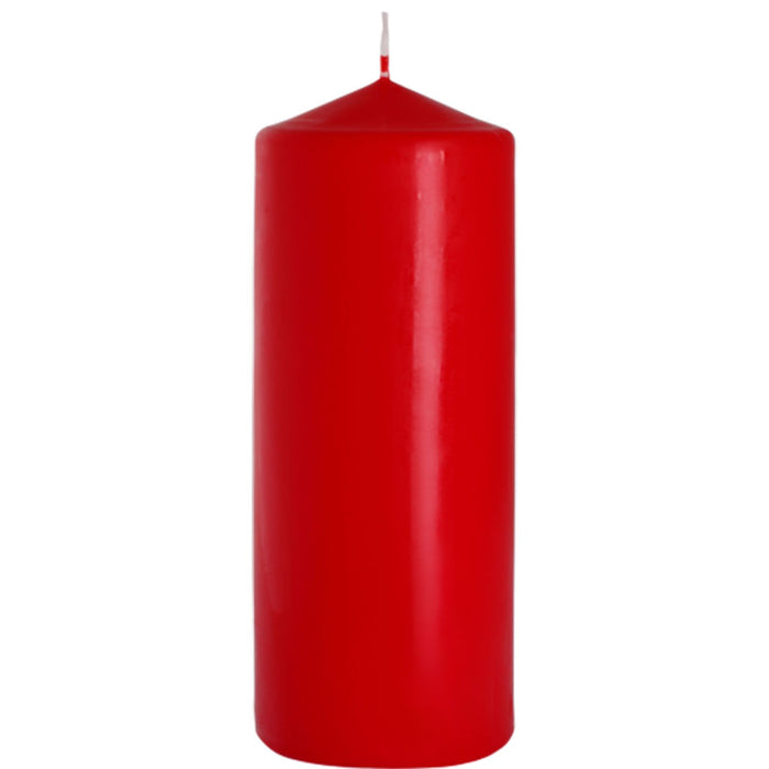 Stumpenkerze – Rot, 80x200mm