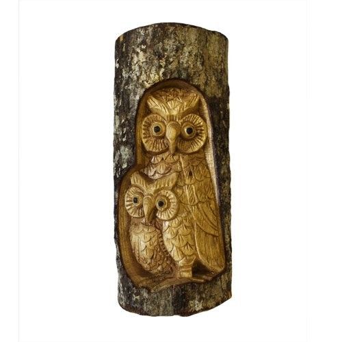 Log Carving - Owl Family