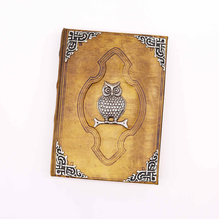 Leder Notizbuch - Eule (25x18cm)
