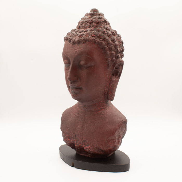 Buddha Glow Lamp - Bust, Molton Lava Crackle