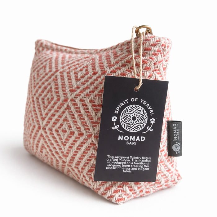 Nomad Sari Indische Jacquard Kulturtasche - Korallenlabyrinth