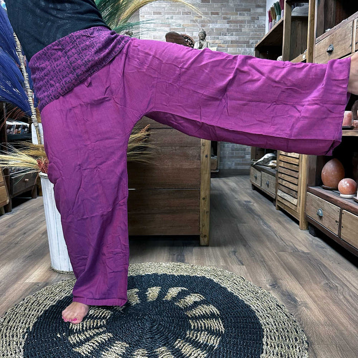 Thai Fisherman Pants - Mandala Mantra, Purple
