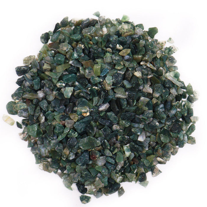 Trommelsteine – Moosachat (1 kg)