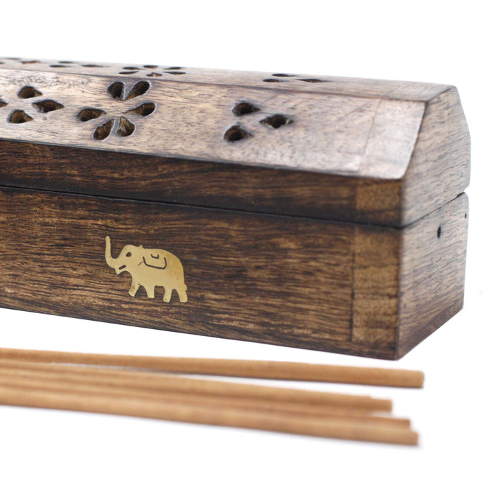 Räucherbox aus natürlichem Mangoholz