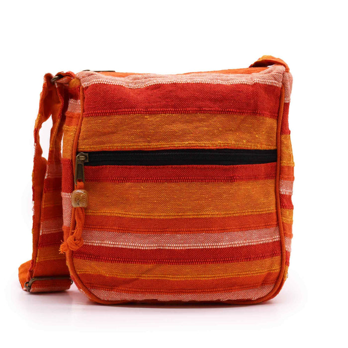 Große Nepal Sling Bag – Sonnenaufgang Orange