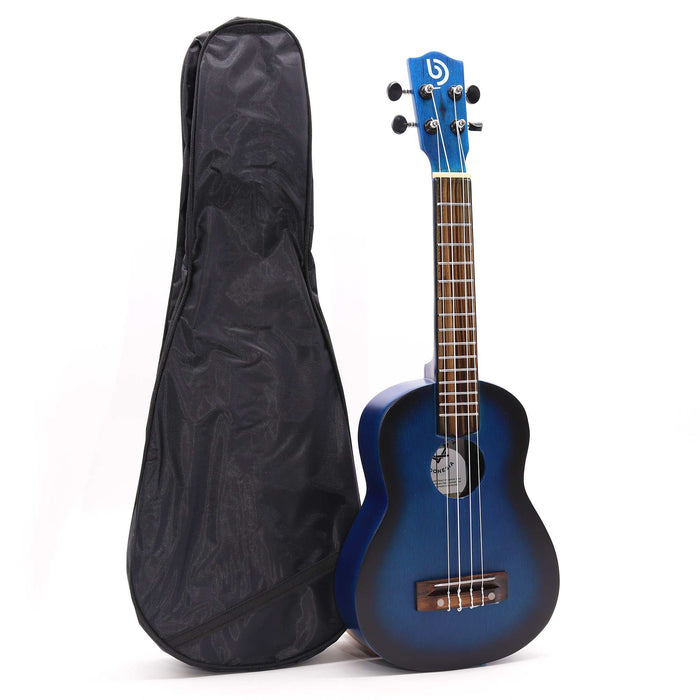 Artisan Made 4-String Ukulele - Blue Sunburst Sunburst Finish