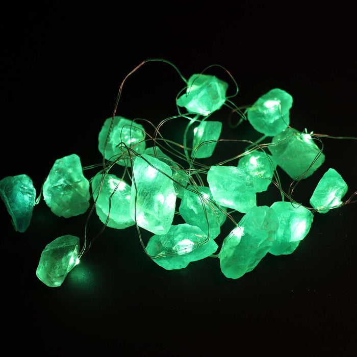 Lumières d'Enchantement de Pierres Précieuses - Jade de Cristal